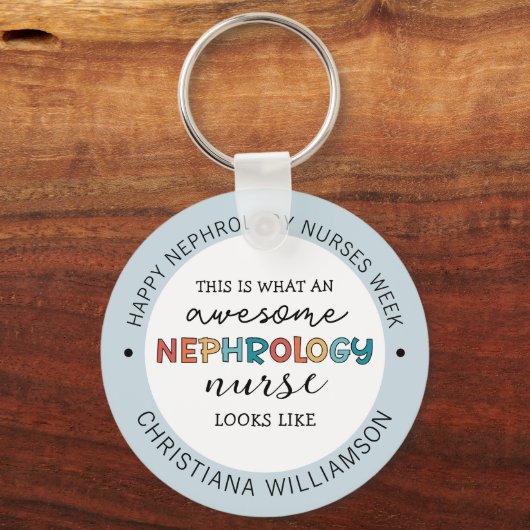 Aangepaste Grappige Nefrologie Verpleegkundigen We Sleutelhanger (Achterkant)