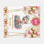 Aangepaste grappige oma deken verjaardagscadeau (Voorkant (Horizontaal))