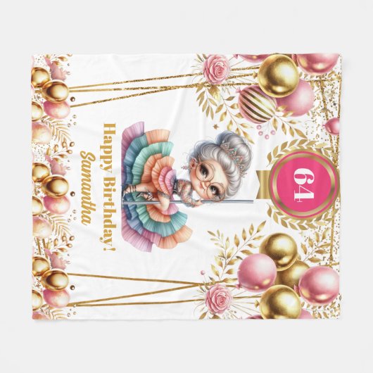 Aangepaste grappige oma deken verjaardagscadeau (Voorkant (Horizontaal))