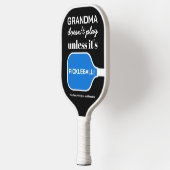 Aangepaste Grappige Oma Pickleball Humor Typografi Pickleball Paddle (Links)