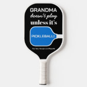 Aangepaste Grappige Oma Pickleball Humor Typografi Pickleball Paddle (Achterkant)
