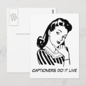 Aangepaste grappige ondertiteling offerte voor ond briefkaart (Voorkant / Achterkant)