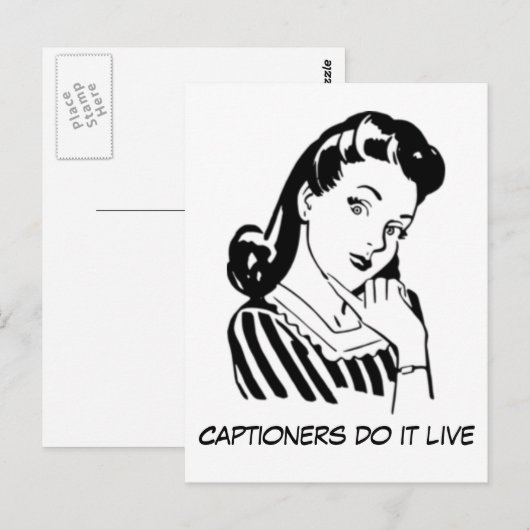 Aangepaste grappige ondertiteling offerte voor ond briefkaart (Voorkant / Achterkant)