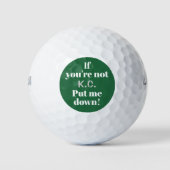 Aangepaste Grappige Opmerking Om Te Laten Liggen Golfballen (Voorkant)