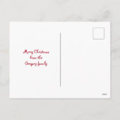 Aangepaste Grappige Oranje Kattenmuis Onder Kerstb Feestdagenkaart (Achterkant)