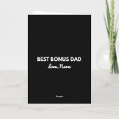 Aangepaste Grappige Papa Die Stapte Bonus Vader Kaart (Achterkant)