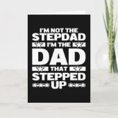 Aangepaste Grappige Papa Die Stapte Bonus Vader Kaart (Voorkant)