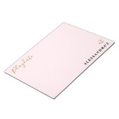 Aangepaste Grappige Pastel Roze Speelafspraak Scor Notitieblok (Schuin)