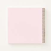 Aangepaste Grappige Pastel Roze Speeldatum Score T Notitieboek (Achterkant)