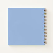 Aangepaste grappige pastelblauwe playdate score tr notitieboek (Achterkant)