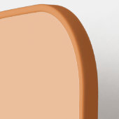 Aangepaste Grappige Perzik Zwarte OOO Minimalistis Pickleball Paddle (Links Detail)