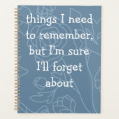 Aangepaste grappige prijsopgave voor vergeetachtig planner (Voorkant)