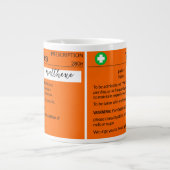 Aangepaste grappige recept koffiekop grote koffiekop (Voorkant)