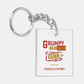 Aangepaste Grappige Sleutelhanger - Grumpy Old Man (Voorkant Links)
