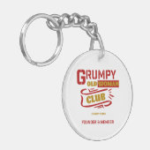 Aangepaste Grappige Sleutelhanger - Grumpy Old Wom (Voorkant Links)