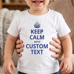 Aangepaste Grappige Slogan   Keep Calm Grafisch T-shirt