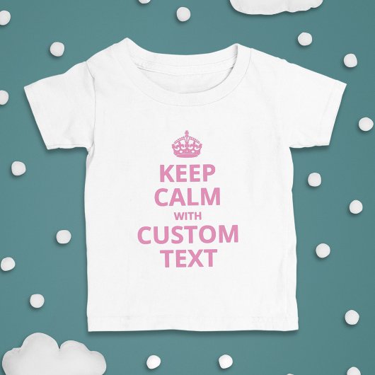 Aangepaste Grappige Slogan | Keep Calm Grafisch T-shirt