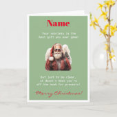 Aangepaste Grappige Sober Christmas Kaart (Gele Bloem)