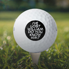 Aangepaste grappige stripboek verloren golfballen