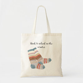 Aangepaste grappige student terug naar school tote bag