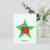 Aangepaste Grappige Sushi Japanse Kalligrafie Briefkaart (Staand voorkant)