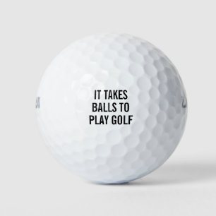 Aangepaste grappige tekstbericht golfballen