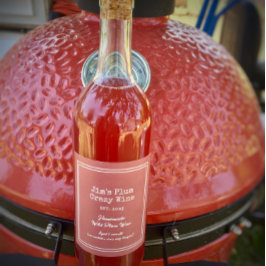 Aangepaste Grappige Thuisgemaakte Wilde Pruim  Wijn Etiket