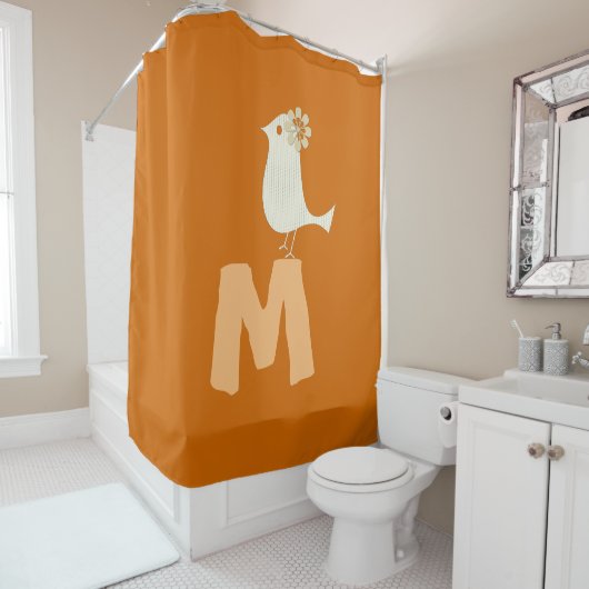 Aangepaste Grappige Vogel Douchegordijn (In situ)