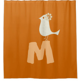 Aangepaste Grappige Vogel Douchegordijn