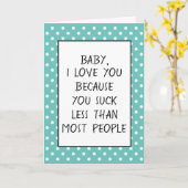 Aangepaste grappigheid waar ik van hou omdat offer kaart (Gele Bloem)