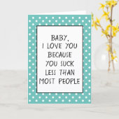 Aangepaste grappigheid waar ik van hou omdat offer kaart (Gele Bloem)