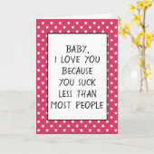 Aangepaste grappigheid waar ik van hou omdat offer kaart (Gele Bloem)