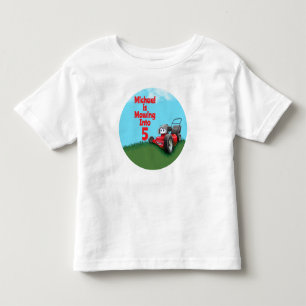 Aangepaste Grasmaaier Verjaardag Kinder Shirts