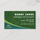 aangepaste graszorg en landschapsarchitectuur visitekaartje (Achterkant)