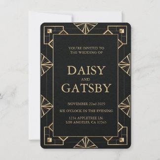 Aangepaste Great Gatsby Save the Date Kaart