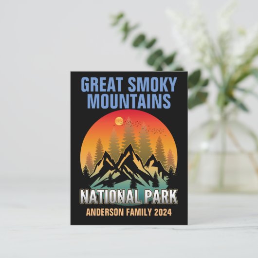 Aangepaste Great Smoky Mountains National Park Briefkaart (Staand voorkant)