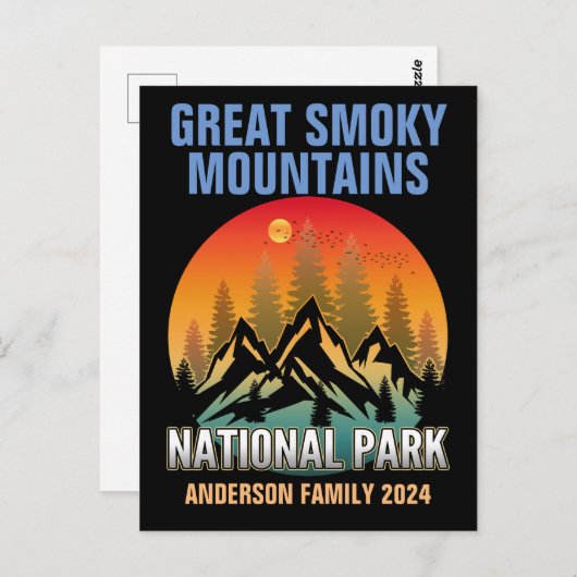 Aangepaste Great Smoky Mountains National Park Briefkaart (Voorkant / Achterkant)