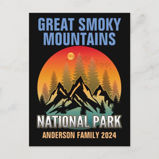 Aangepaste Great Smoky Mountains National Park Briefkaart (Voorkant)