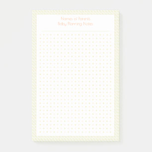 Aangepaste Green Dot Grid Nieuwe Baby Plan Planne Post-it® Notes