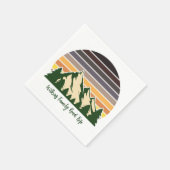 Aangepaste Green Forest Mountain Natuur Party Servet (Hoek)