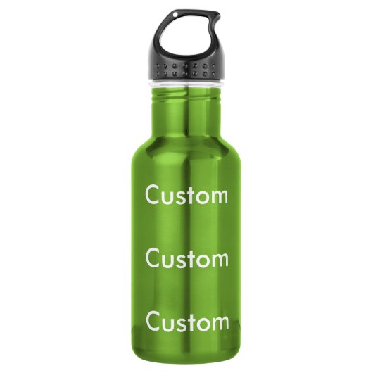 Aangepaste GREEN Roestvrij staal 18oz waterfles (Voorkant)