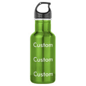 Aangepaste GREEN Roestvrij staal 18oz waterfles Waterfles (Voorkant)
