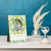 Aangepaste Green Star bruiloft Jubileum Foto Gift Fotoplaat (Zijkant)