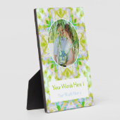 Aangepaste Green Star bruiloft Jubileum Foto Gift Fotoplaat (Zijkant)