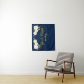 Aangepaste Greenery bruiloft receptie foto booth P Wandkleed (In situ)