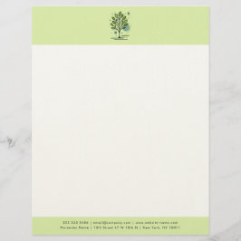Aangepaste Greenleaf Nursery branding Briefhoofd