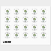 Aangepaste Greenleaf Nursery branding Ronde Sticker (Vel)