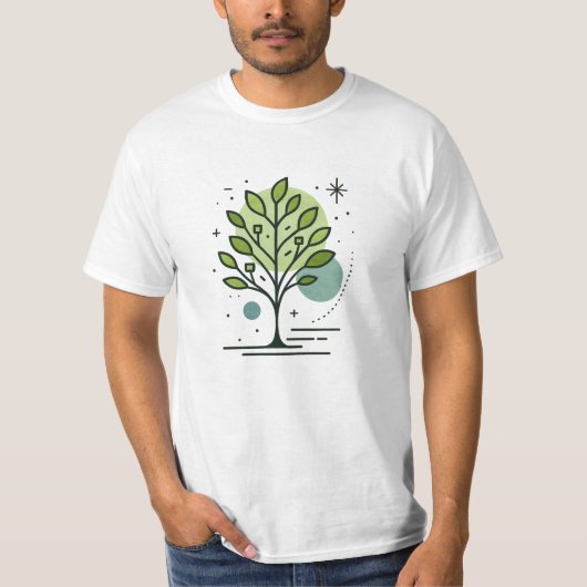 Aangepaste Greenleaf Nursery branding T-shirt (Voorkant)