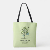 Aangepaste Greenleaf Nursery branding Tote Bag (Achterkant)