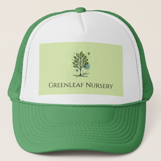 Aangepaste Greenleaf Nursery branding  Trucker Pet (Voorkant)